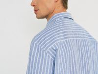 Рубашка в полоску, Синий