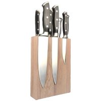Подставка настольная магнитная для 8 ножей Woodinhome KS009SOW, дуб