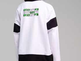 Фуфайка трикотажная для мальчиков (футболка с длинными рукавами)