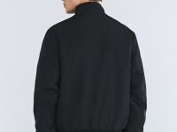 Утеплённая куртка с воротником-стойкой, Черный