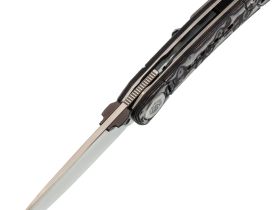 Складной нож Dr.Tech W3610MG, сталь 14C28N, рукоять микарта, Pattern Gray