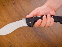 Нож складной Cold Steel Rajah II, сталь Aus-10A, рукоять Griv-Ex, черный