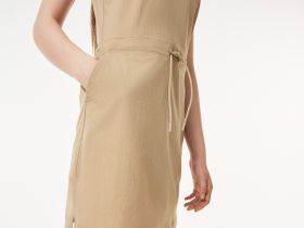 Женское платье Lacoste с поясом без рукавов