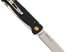 Складной нож Sanrenmu Partner, сталь 12C27, компактный мультитул с ножницами, рукоять нержавеющая сталь черная