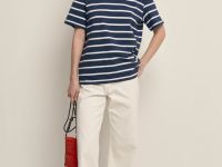 Футболка свободного силуэта в полоску