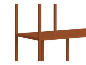 Стеллаж Эрвин 60x195 Терракотовый