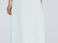 Вязаная юбка миди А-силуэта, Белый