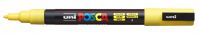 Маркер UNI "POSCA" PC-3M, 0,9-1,3 мм, наконечник пулевидный, №2 цвет желтый