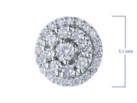 Пусеты из белого золота э4712пс10184700