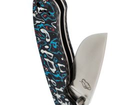 Складной нож Steelclaw Крыса Limited Edition 1 Red, сталь M390, рукоять карбон