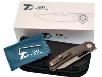 Складной нож Dr.Tech D4281BR, сталь M390, рукоять TC4, бронзовый