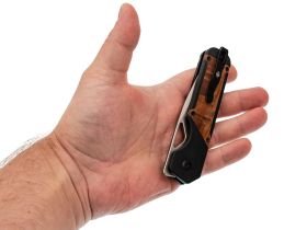 Складной нож Kizer Militaw сталь 154CM, рукоять Black G10/Mkuruti