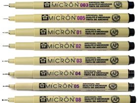 Линер Sakura "PIGMA MICRON 02" 0,30 мм, черный