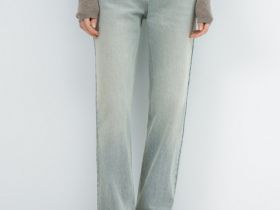 Джинсы Boyfriend с низкой посадкой, Голубой