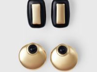 Серьги, 2 пары, Мультицвет