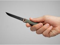 Складной нож Boker Kaizen, сталь D2, рукоять Green Canvas Micarta