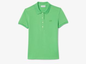 Женское поло Lacoste приталенного кроя из эластичного хлопка