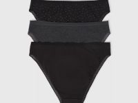 Классические трусы, 3 шт., Черный