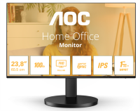 Монитор 23,8" AOC 24B3HA2 1920х1080, WLED, 16:9, IPS, 250cd, 1300:1, 20M:1, 4ms, 178/178, VGA, HDMI, 100Hz, Speakers, Tilt, Внутр, VESA, Black, 3y