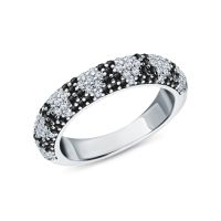 Серебряное кольцо с фианитами