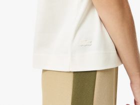 Женская футболка Lacoste свободного кроя