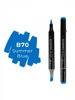 Маркер двухсторонний на спиртовой основе Sketchmarker Brush Цвет Летний синий