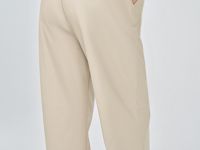 Брюки из искусственной кожи, Бежевый