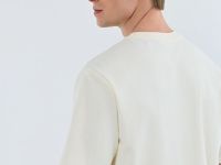 Базовая футболка с необработанным краем, Белый