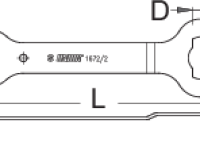 Ключ для каретки Unior 1672/2 (серебристый)