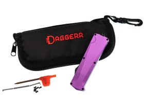 Автоматический нож Daggerr Кощей Purple, сталь D2, рукоять алюминий