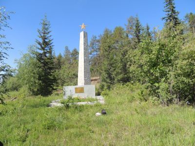 Братская могила Юшина Павла Дмитриевича (добровольца сводного отряда Красной Армии), Царева Федора (политссыльного, красногвардейца), Бука Якова Григорьевича и Мая, расстрелянных 30 сентября 1918 г. белобандитами