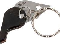 Нож-брелок складной сердце LionSteel LB CO - LionBeat Horn, сталь 440, рукоять черный рог