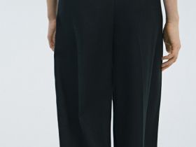 Широкие брюки со стрелками, Черный