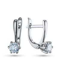 Серьги из белого золота э4712сг04184100
