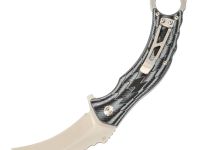 Складной нож QSP Eagle, сталь D2, рукоять черно-белый G10