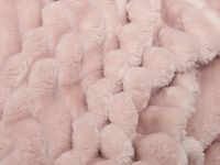 Плед Мягкая полоска/Soft strip, пудра