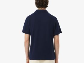 Мужское хлопковое поло Lacoste из смеси льна