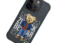 Чехол-накладка Zuck Bear San Francisco Fortune Kapak - Social Vibe для Apple iPhone 15 Pro искусcтвенная кожа (серый)