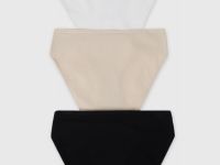 Трусы для девочек, 3 шт., Бежевый