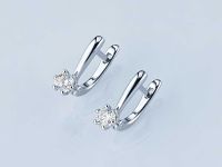 Серьги из белого золота с бриллиантами э4701сг04220753