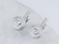 Серьги из белого золота э4712сг08182400