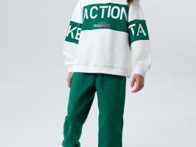 Комплект трикотажный для девочек: толстовка, брюки