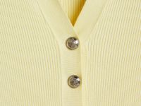 Вязаное платье с отложным воротником, Желтый