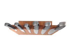 Подставка настольная магнитная для 6 ножей Woodinhome KS002XSON, дуб