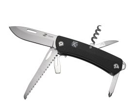 Нож перочинный Stinger 103 мм, 10 функций, черный, в блистере