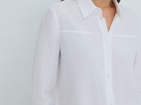 Блузка из лиоцелла, Белый