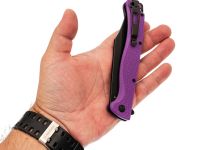 Складной нож Daggerr Toothpick BW, сталь 8Cr14MoV , рукоять фиолетовый FRN