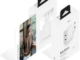 Сетевое зарядное устройство uBear Motion 2xUSB-C, 67 Вт белый