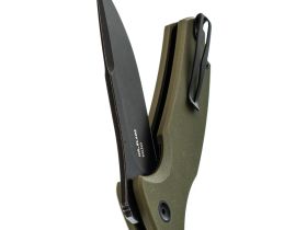 Складной нож Mr.Blade Hellcat Mini blackwash, сталь VG-10, рукоять Olive G10