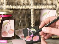 Фломастер Edding "1340" с наконечником в виде кисти, зеленый